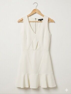 Aryn K Sugar High Ivory Dress Small